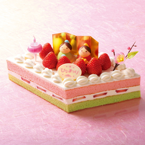 ケーキで🎎ひなまつり