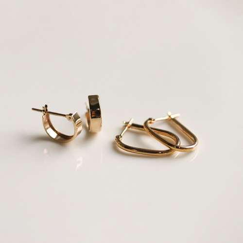 新作フープピアス