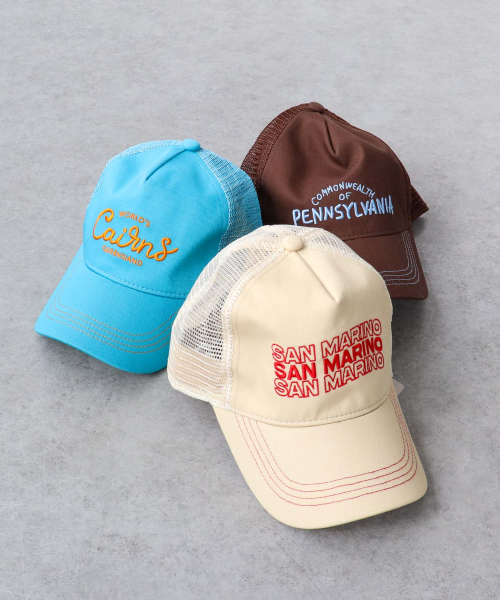 【新作】配色ロゴ刺繍のキャップ☆