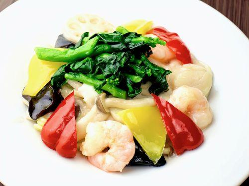 🌸期間限定🌸菜の花入り海鮮あんかけ焼きそば