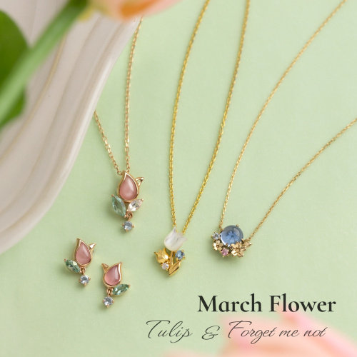 3月誕生花『チューリップ』ジュエリー🌷
