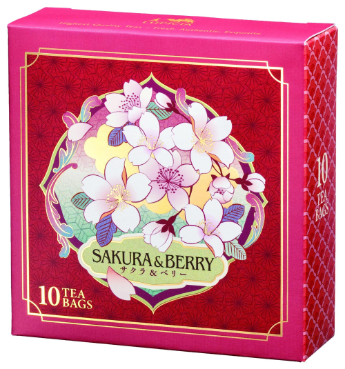 【ホワイトデー】サクラ＆ベリー ティーバッグ10個 限定BOX入