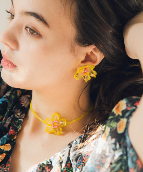 【フラワー】セットでも使えるビーズアクセサリー☆