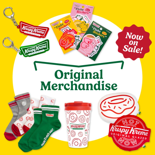 ソックスやタンブラーなどクリスピー・クリーム・ドーナツの世界観溢れるオリジナルグッズ販売中！