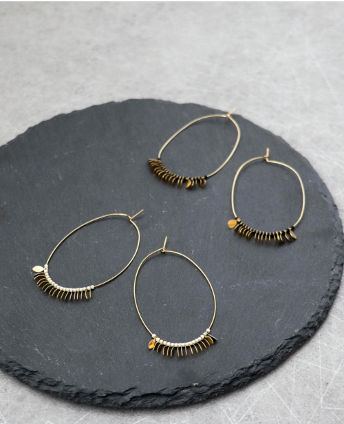 【新作】アクセントになるフープピアス♡