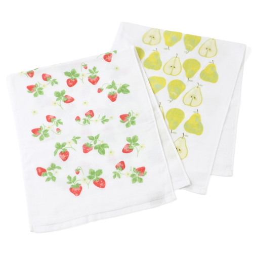 ちょっぴりレトロなガーゼタオル