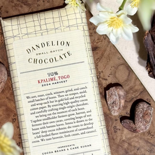 新作チョコレートバー「パリメ, トーゴ70%」