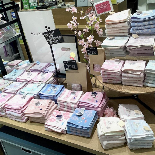 桜柄タオル入荷しました！