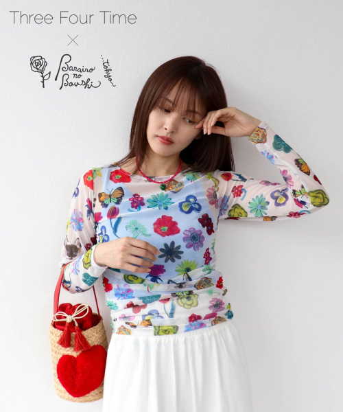 【新作コラボ】バラ色の帽子×Three Four Time