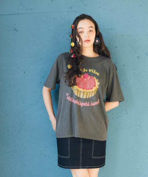 【新作】甘さをプラス　イチゴタルトTシャツ♡