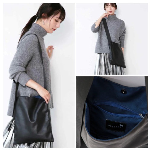 フェイクレザーショルダー