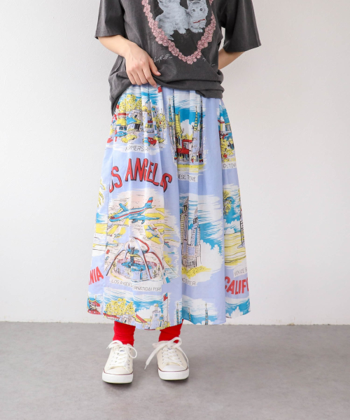 コーデの主役になる！ヴィンテージ柄スカート☆