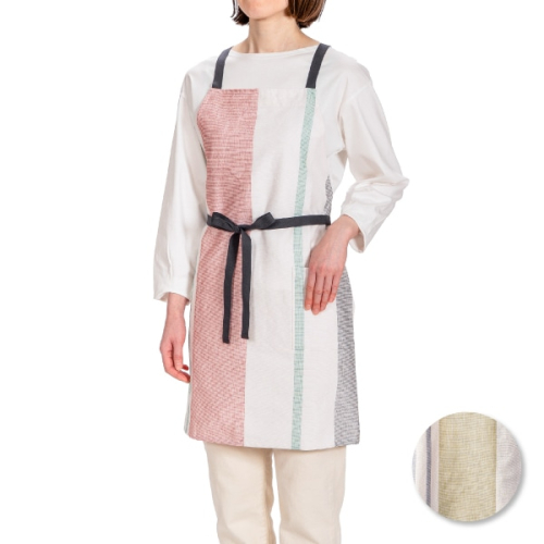 スタイリッシュな前結びエプロン