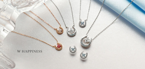 【ラッキーモチーフ】馬蹄と四葉のクローバーのWハピネスジュエリー💎