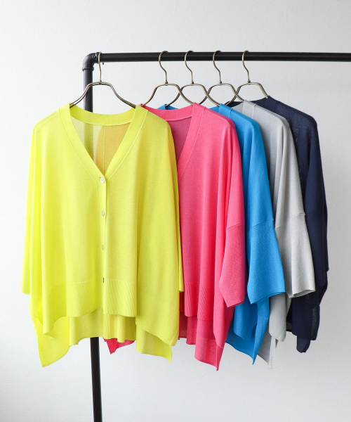 UVサラサラBOXカーディガン 26ss