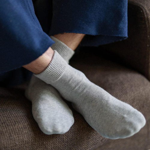 やさしい履き口🫧【Tabio MEN】ゴムなしショート丈ソックス