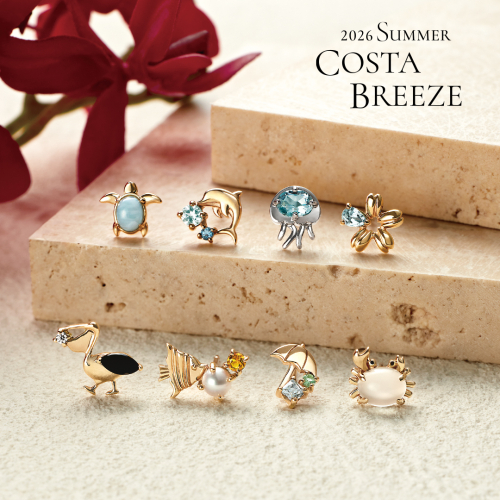 新作『COSTA BREEZE』よりソロピアスをご紹介🪼♡