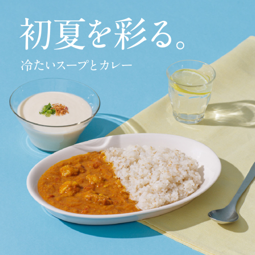 🚩ひと足先にご自宅で 初夏を彩る冷たいスープとスープ専門店のカレー
