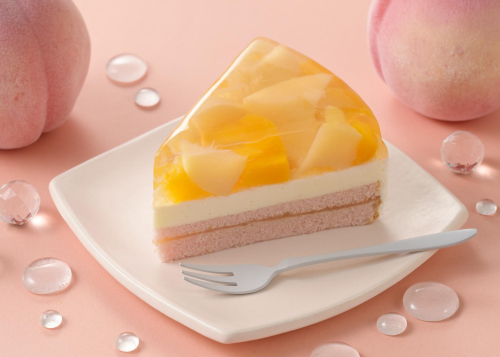 桃涼みケーキ（白桃＆黄桃）
