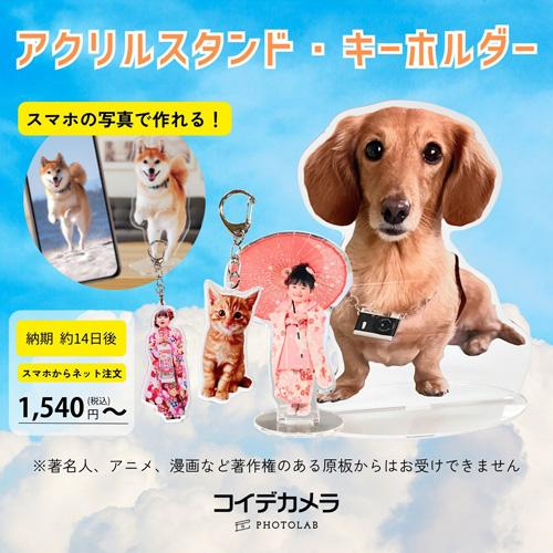 スマホの写真から作るアクリルキーホルダー・アクリルスタンド