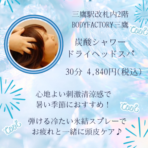 【炭酸ドライヘッドスパ30分】