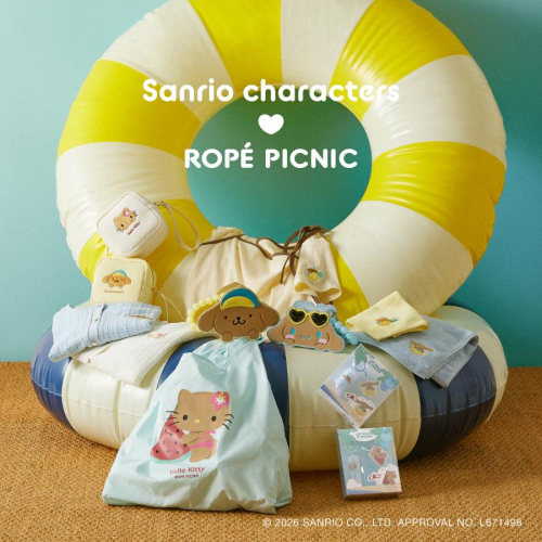 サンリオキャラクターズ×ROPE PICNIC　コラボレーションアイテムが登場！