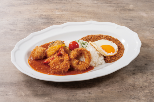 キーマ＆バターチキンのWカレー