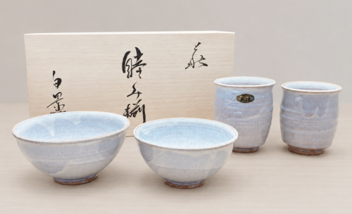 敬老の日に『萩焼　睦み揃』