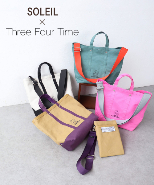 人気のマルチWAYトートにThree Four Timeオリジナルデザイン！！