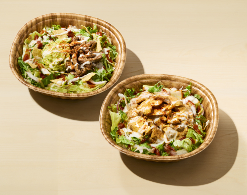 ワカモレビーフタコライス、たっぷり野菜のチキンゲバブライス