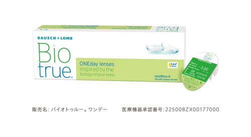 涙の仕組みから生まれた、瞳にやさしいワンデーレンズ。