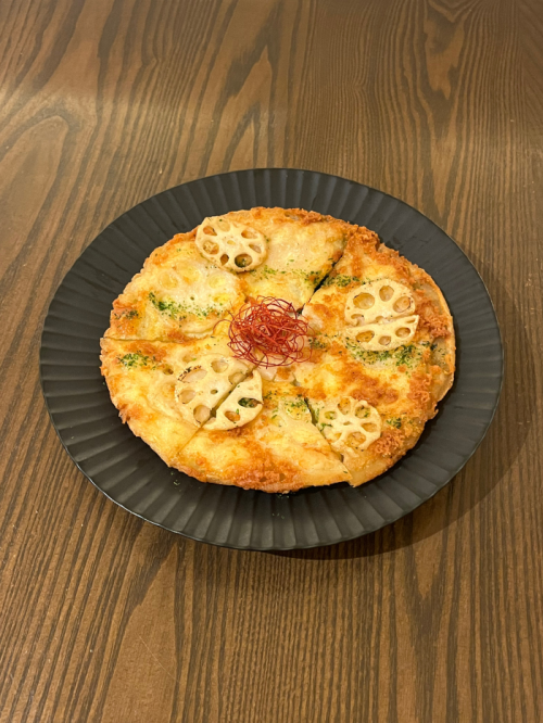 レンコンとチーズのチヂミ