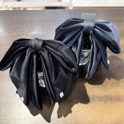 ベロアサテンフロントリボンバンス🎀