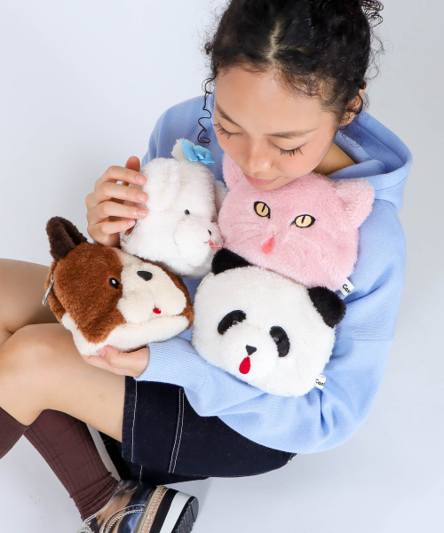 ふわもこな手触りアニマルフェイスポーチの新モチーフ登場⭐︎